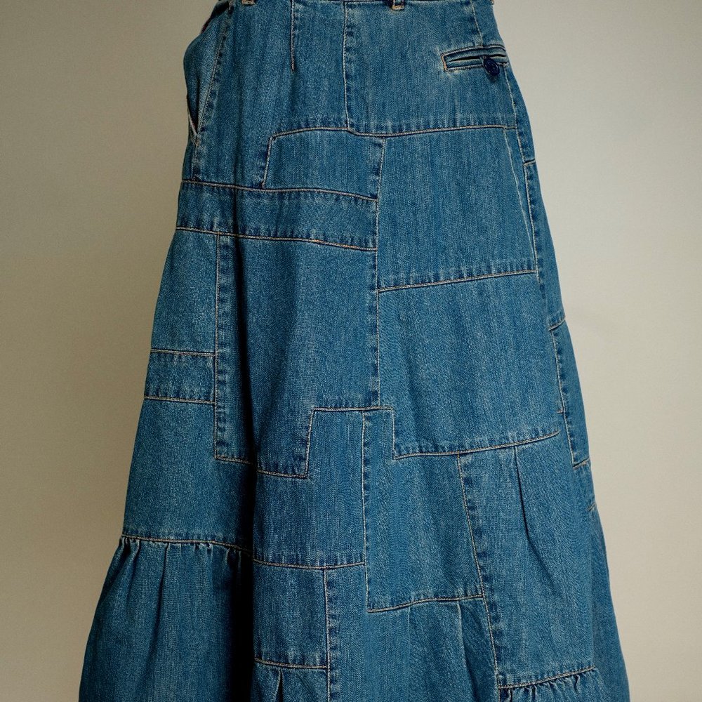Marc by Marc Jacobs Patchwork Jean Skirt